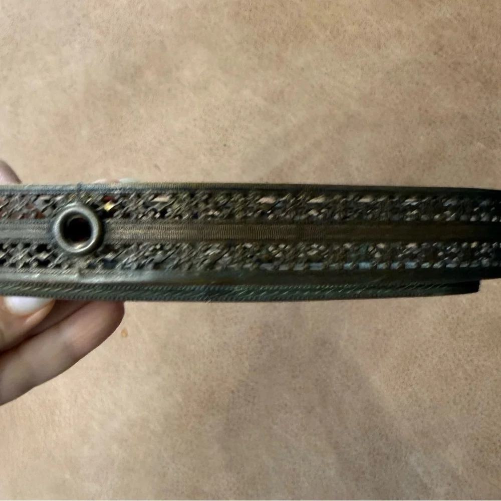 Vintage Metal Oval Tray
